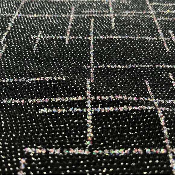 Annex size 1X women’s top black tank with silver bedazzled sparkling design - Picture 6 of 10